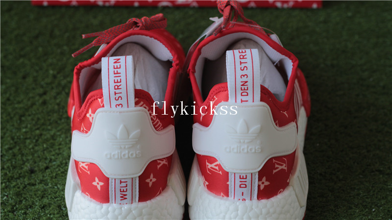 LVS X Supreme Adidas NMD XR1 Red Real Boost